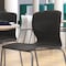 Flash Furniture Black Plastic Stack Chair with Lumbar Support RUT-NC618-BK-GG - alternate 6